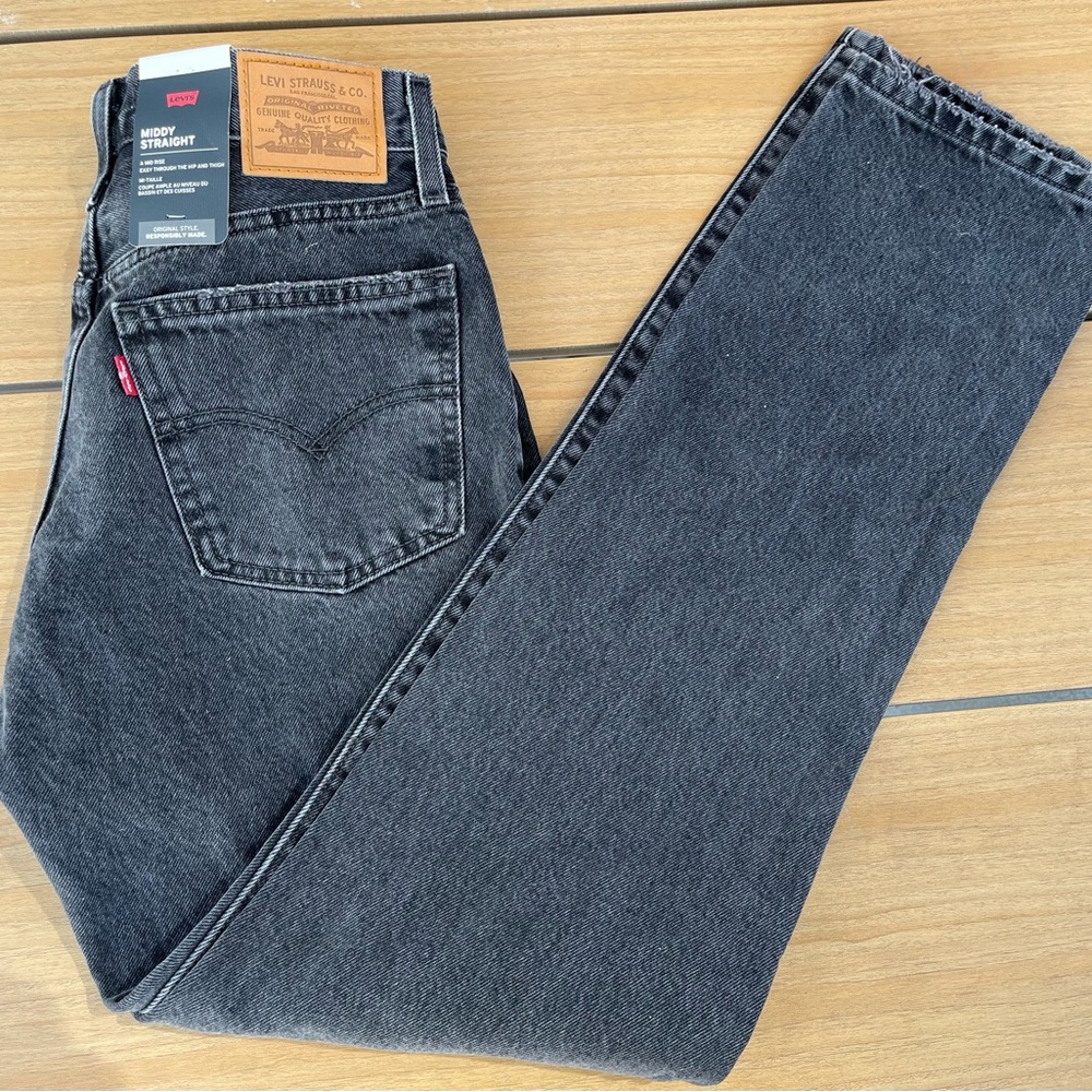 Levi's Women's Black Slim Straight Jeans